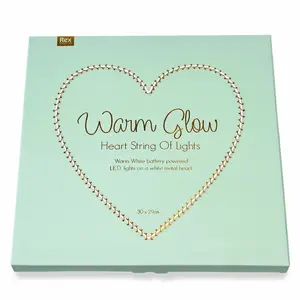 Décoration murale lumière led cœur en métal enfant Rex London image-4