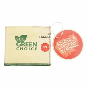 Portafoglio bi-fold riciclato Rex London image-0