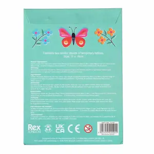 Children's tattoo Rex London temporaires Floral Flutter (x2) image-2