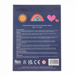 Tatuagem para crianças Rex London temporaires Cosmic Love (x2) image-2