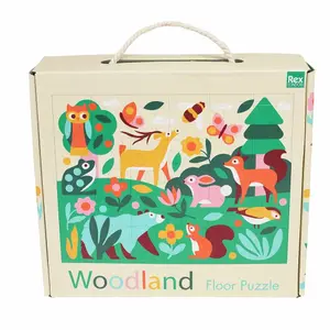 Children's floor puzzle Rex London Woodland image-1