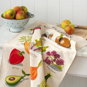 Cotton tea towel Rex London Kitchen Garden image-2