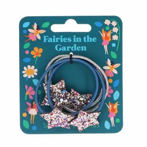 hair elastic glitter stars Rex London Fairies in the Garden (x4) image-0