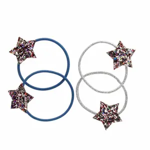 hair elastic glitter stars Rex London Fairies in the Garden (x4) image-1