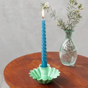 Flower bowl candle holder in enamel Rex London image-4