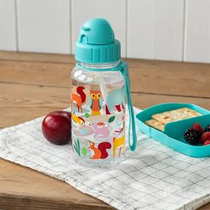 Children's drinking bottle with straw Rex London Woodland image-1