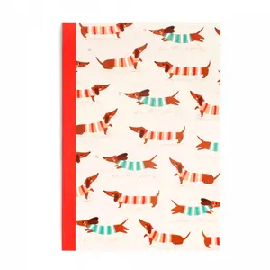 Notizblock a5 Motiv Rex London Chien Saucisse