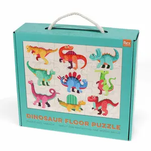 Children's floor puzzle Rex London Dinosaures image-1