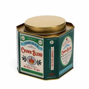 Metal tea caddy Rex London Crown Blend