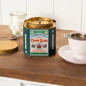 Metal tea caddy Rex London Crown Blend image-2