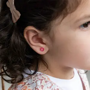 Kwiatowe naklejane kolczyki dla dzieci Rex London (x30) image-4