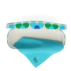 Blue and green daisy glasses case Rex London image-2