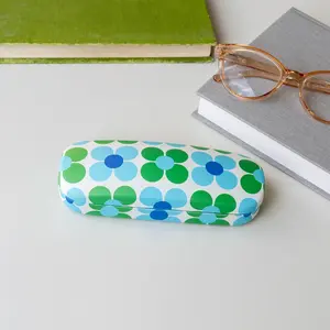 Blue and green daisy glasses case Rex London image-3