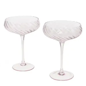 Champagneglas med vågig kant Rex London image-0