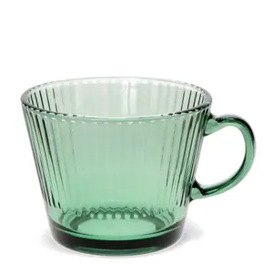 Ribbed glass mug Rex London image-0