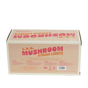 LED mushroom light string with 10 lamps Rex London image-3