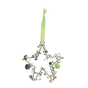 Handmade bead star decorative object Rex London image-0