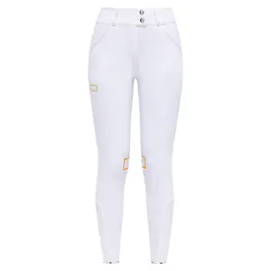 Turnierreithose Mid Grip mit hohem Bund Frau RG Italy