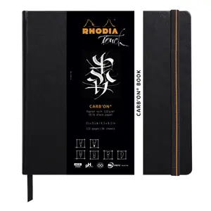 Cuaderno de dos agujeros con tapa rígida Rhodia Touch Carb'on image-1