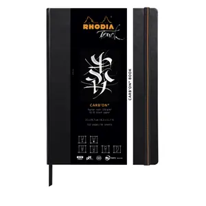 Fester A4-Format broschierter Rückenheft Rhodia Touch Carb'on image-1