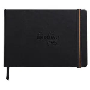 Cuaderno de brochure encuadernado rígido A5 apaisado 64p unicolor papel similar Rhodia Touch Calligrapher image-0