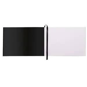 Satin-finish 100% cotton paper book, 40 pages, landscape A6, sewn-bound, rigid cover brochure. Rhodia Touch image-1