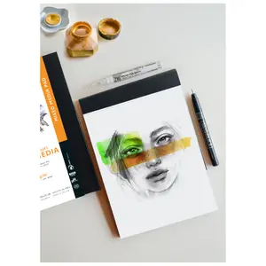Pad con carta Paint'On extra bianca 20 fogli microforati staccabili blocco incollato telaio Rhodia Touch image-2