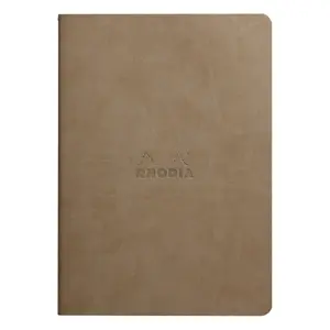 Quaderno per appunti in tessuto A5 64 pagine rigate carta avorio Rhodia Rhodiarama image-0