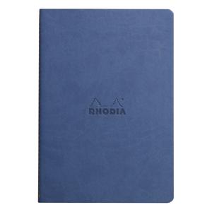 116408c-quaderno-per-appunti-in-tessuto-a5-64-pagine-rigate-carta-avorio-rhodia-rhodiarama-zaffiro-14-8x21-cm