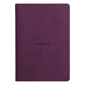 A5 textile injection notebook 64 pages ivory dot paper Rhodia Rhodiarama image-0