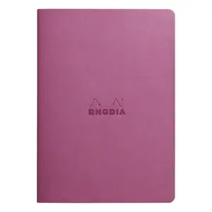 Quaderno per iniezioni tessili A5 64 pagine carta avorio a pois Rhodia Rhodiarama image-0