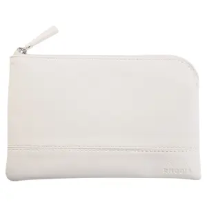 Zip-up pouch in Italian imitation leather Rhodia image-0
