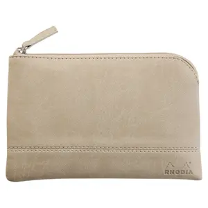 Bolso con cremallera de piel sintética italiana Rhodia image-0