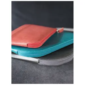 Pochette con zip in similpelle italiana Rhodia image-4
