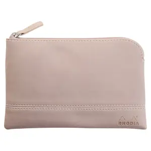 Pochette con zip in similpelle italiana Rhodia image-0
