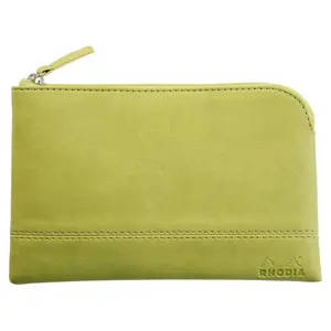 Pochette con zip in similpelle italiana Rhodia image-0
