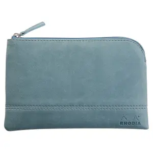 Pochette con zip in similpelle italiana Rhodia image-0