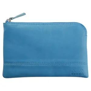 Pochette con zip in similpelle italiana Rhodia image-0