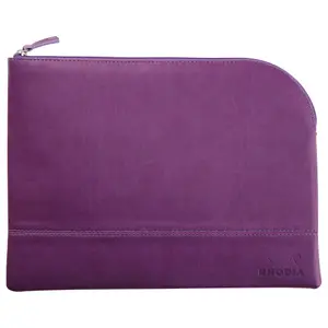 Pochette con zip in similpelle italiana Rhodia image-0