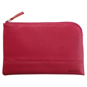 Pochette con zip in similpelle italiana Rhodia image-0