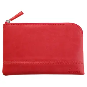 Reißverschlusstasche aus italienischem Kunstleder Rhodia image-0