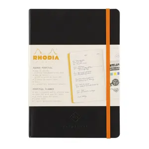Mikroperforiertes ivory Papierheft mit Gummiband Rhodia Perpetual image-2