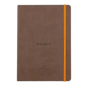 Quaderno di carta avorio con angoli microperforati e elastico Rhodia Perpetual image-0