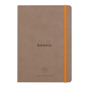 Mikroperforiertes ivory Papierheft mit Gummiband Rhodia Perpetual image-0