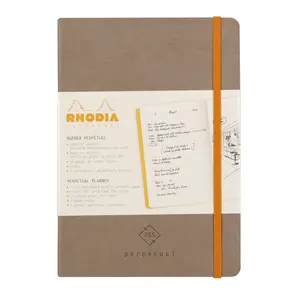 Mikroperforiertes ivory Papierheft mit Gummiband Rhodia Perpetual image-2