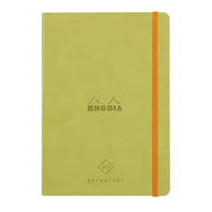 Carnet papier ivoire coins microperforés avec élastique Rhodia Perpetual