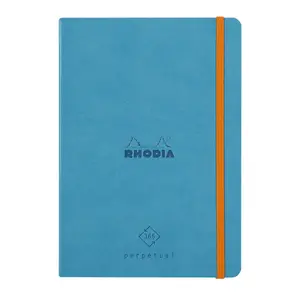 Mikroperforiertes ivory Papierheft mit Gummiband Rhodia Perpetual image-0
