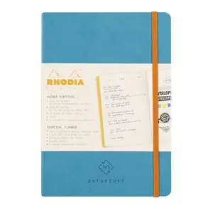 Mikroperforiertes ivory Papierheft mit Gummiband Rhodia Perpetual image-2