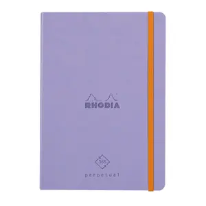 Notes papier w kolorze kości słoniowej, z mikroperforowanymi rogami i gumką. Rhodia Perpetual image-0