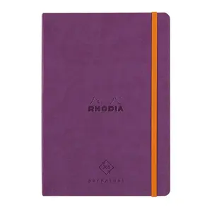 Mikroperforiertes ivory Papierheft mit Gummiband Rhodia Perpetual image-0